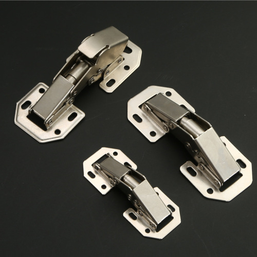 3-inch and 4-inch Thick Bridge-type Buffer Ball Hinge Dampening Hydraulic No-Drill Cabinet Surface-mounted Hinges