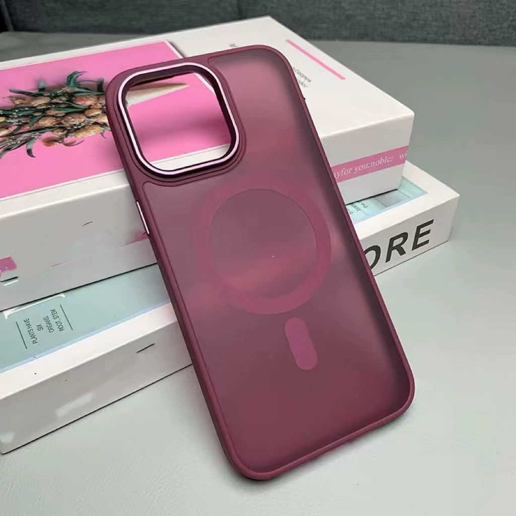 Чехол для телефона (Apple) iPhone 17 серии, матовый, с кольцом MagSafe-подобным, антивандальный