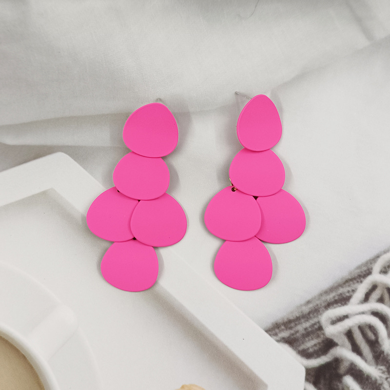 1 Paire Élégant Dame Géométrique Métal Boucles D'oreilles display picture 4