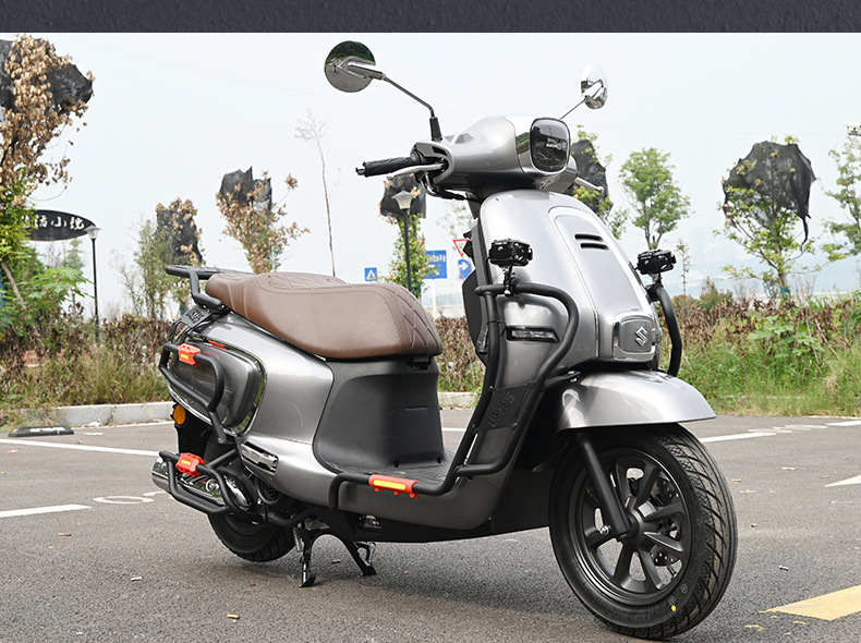 Suitable for Light-Duty Suzuki Us125 Motorcycle Bumper Anti-Fall Guard Bar Electroplated Front and Rear Guard Bar Rack Modification Parts