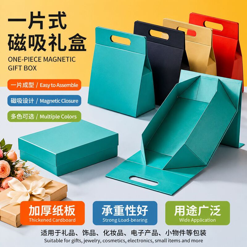 Wholesale one-piece folding box, extra-large flip-top magnetic gift box, customizable with logo, ribbon, and magnet, exquisite packaging box Wholesale one-piece folding box, extra-large flip-top magnetic gift box, customizable with logo, ribbon, and magnet, exquisite packaging box