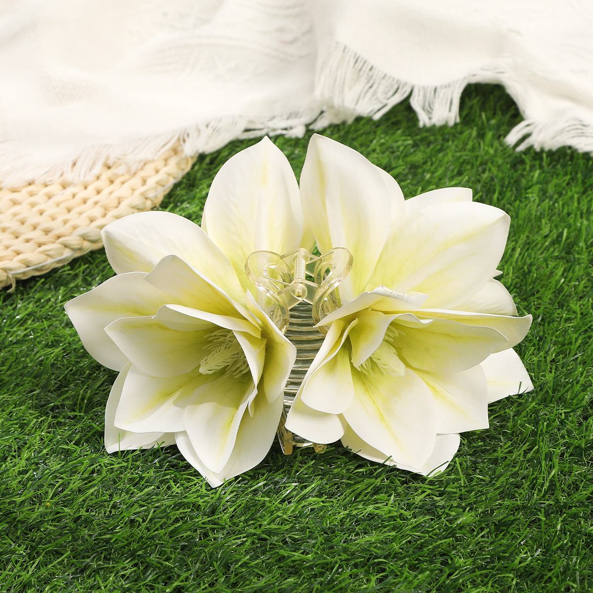 170g Weight Hair Claws Hair Accessories Type 1 Piece Quantity Date, Tea Party Occasion Plastic Material Flower Pattern All Seasons Season Women's Gender Pastoral, Simple Style Style Pastoral Simple Style Women's Flower Plastic Hair Claws 8