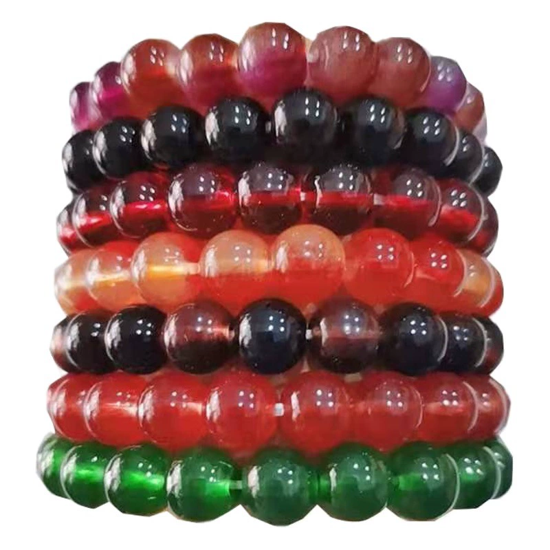 Искусственный агат 8 мм браслет мужчины и женщины мода кристалл браслет жить стойло продвижение небольшой подарок оптовая продажа фабрики