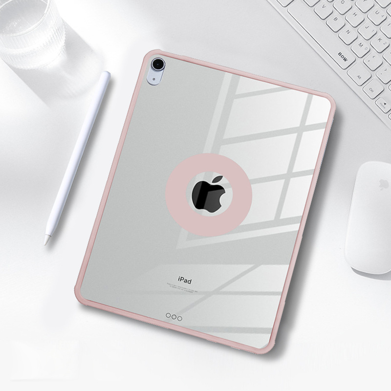 2023新款ipad9保护套10代磁吸720无笔槽pro亚克力保护壳旋转防弯