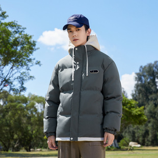 Customized Logo2024 New Hooded Fake Two-Piece Cold-Proof Cotton Coat for Men, Winter Casual Style Cotton Coat for Men and Women