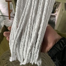 厂家直销出口欧美非洲拖把纱摩擦纺绳地拖线特白中白奶白纤维精纺