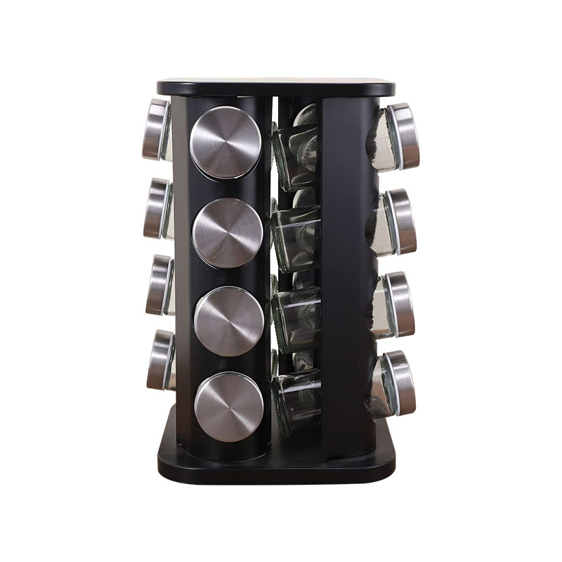 Estante de condimento giratorio de acero inoxidable multicapa, cocina de estilo nórdico, plato giratorio de 360 grados, tanque de condimento, estante de almacenamiento al por mayor image 18