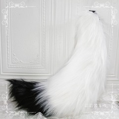 Handmade Anime Cosplay Prop White Black Gray Simulated Animal Tail Lolita Accessories Wolf Fox Dog Puppy Tail