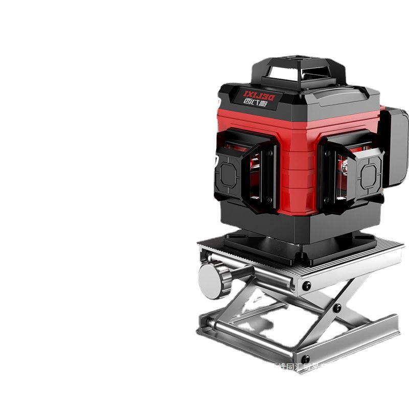 德力西高精度水平仪绿光强光激光户外贴墙12线细线地红外线水平仪