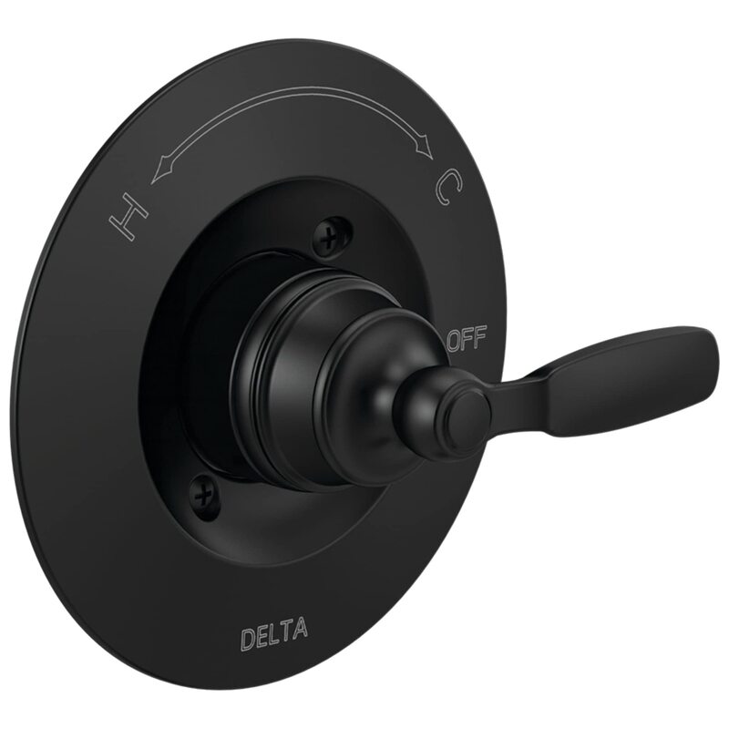 DelTa MaTTe BLack T14032-bl Shower Valve DecoraTive Cover