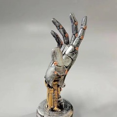 サイバーパンクロボット樹脂工芸品、XBOX switchゲームハンドルデスクトップスタンド