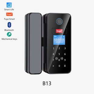Bluetooth glass door fingerprint lock smart graffiti password electronic lock sliding door sliding door electronic access lock