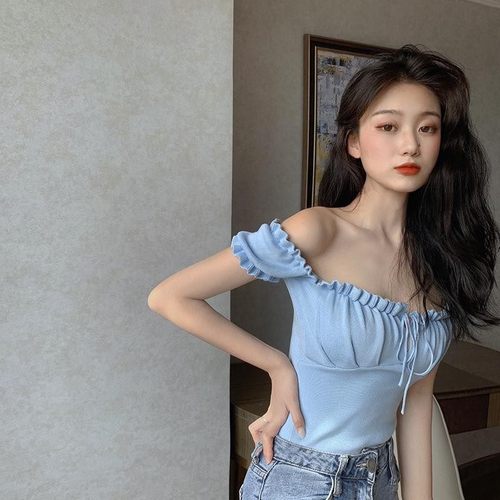 Stylish and Unique Strapless V-Neck Top for Women - Summer Design Sensory Drawstring Outerwear Camisole Dress