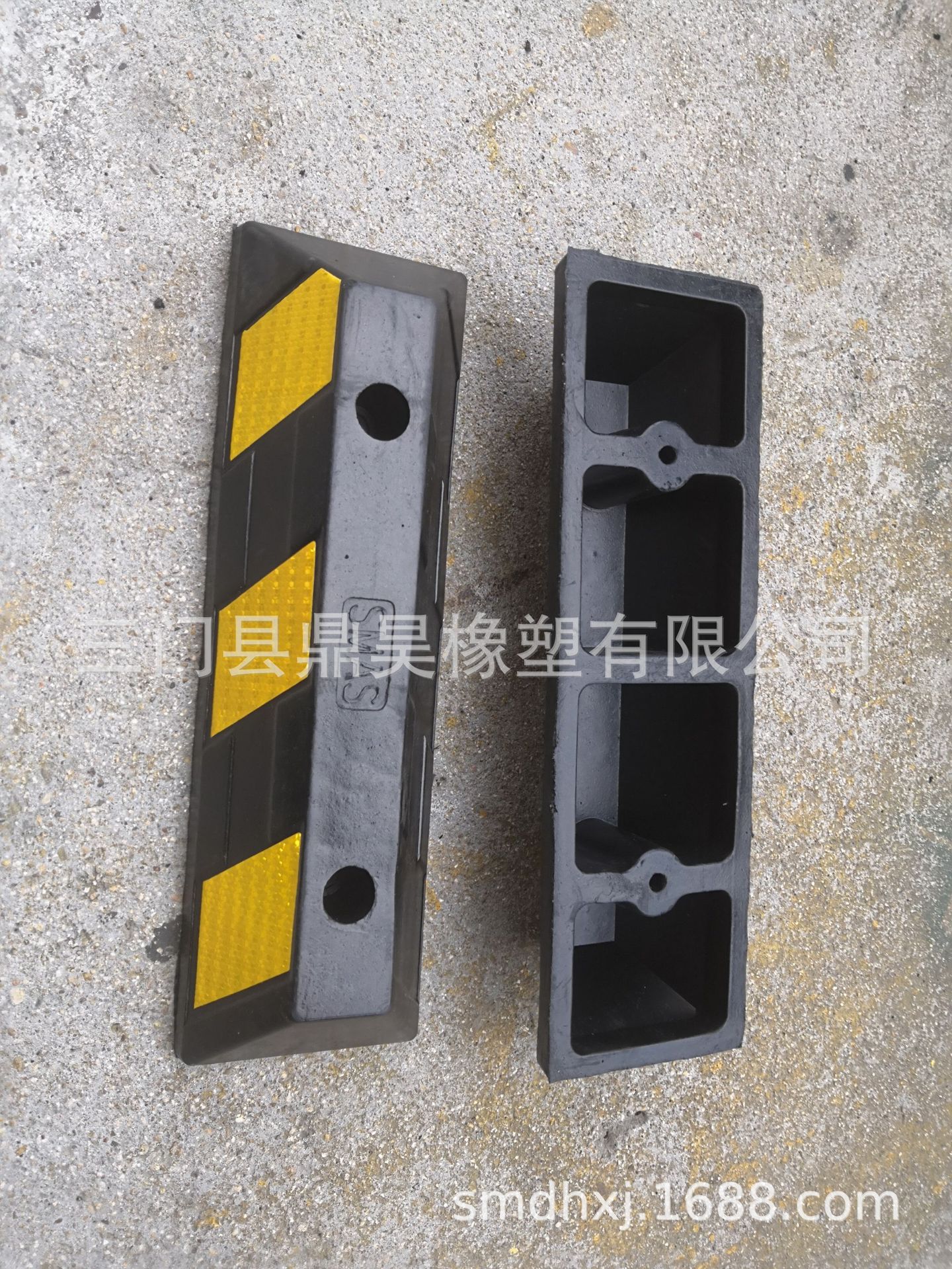 橡胶定位器新型定位器挡车器停止线三块膜定位器出口型挡轮块