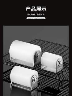 304 Stainless Steel Bracket Guide Bearing Nylon Pulley Mobile Door Iron Bracket Clip Wheel Track Directional Wheel