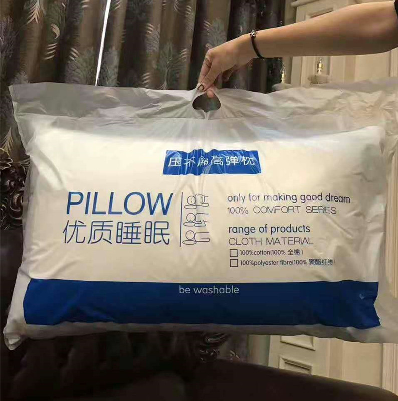 Factory Direct Sales Hotel Feather Velvet Pillow Core Five-Star Hotel Pillow Micro-Business Live Delivery