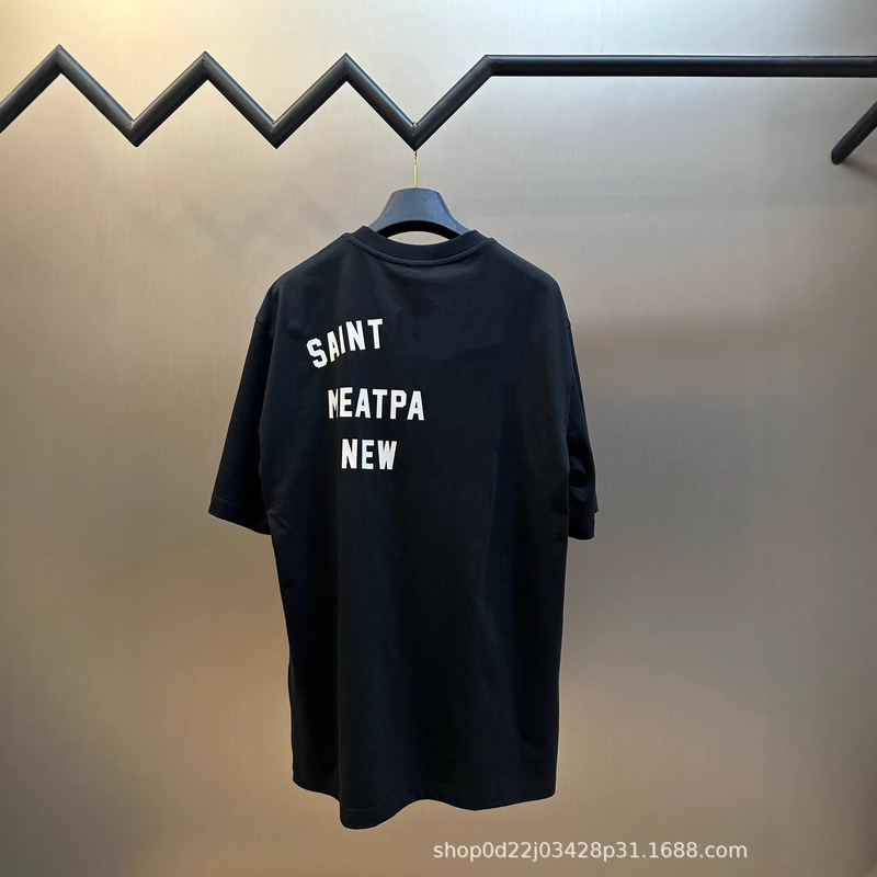 High-End Ysl 26Ss New York Series Printed Short-Sleeve Loose Basic Versatile Commuting Unisex T-Shirt High-End Ysl 26Ss New York Series Printed Short-Sleeve Loose Basic Versatile Commuting Unisex T-Shirt