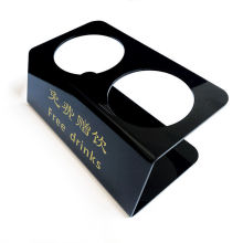 免费赠饮水杯架陈列架酒店客房饮料饮架矿泉水展示架亚克力制品