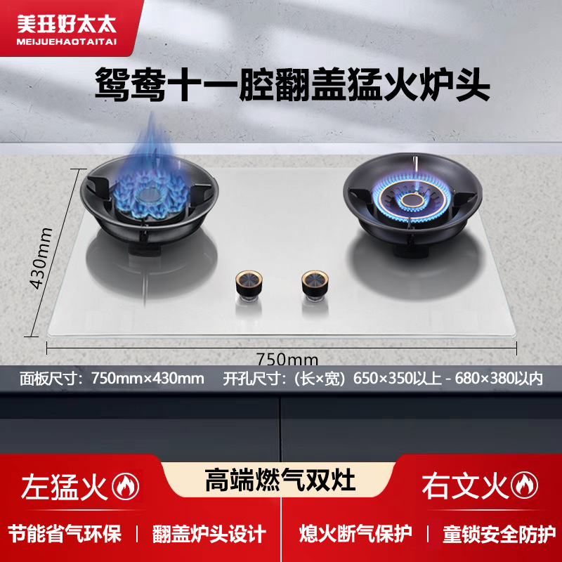 스테인레스 스틸 만다린 오리 에너지 수집 [왼쪽 11 오른쪽 약한 불]