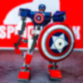 外贸货品KSZ1012超级英雄机甲美国积木队长玩具礼品