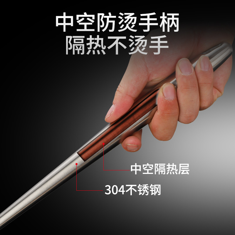 メーカー卸売304ステンレス鋼スープスプーン、スパチュラ、延長ひょうたん型スチールハンドル、キッチン用品、スープスプーン、お粥スプーン、フライパンスプーン、スパチュラ|undefined