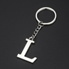Fashionable keychain with letters, pendant, custom made, English, 26 pieces, Birthday gift