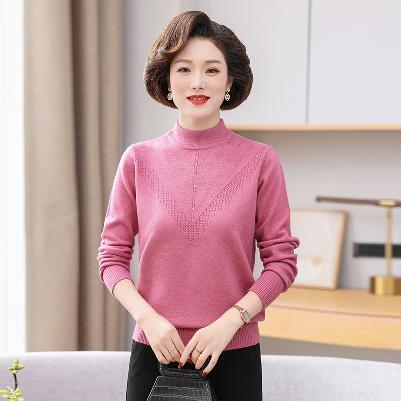 D7069 610K ÁO LEN NỮ TONTDI ÁO LEN MÙA XUÂN THU ĐÔNG TRUNG NIÊN THỜI TRANG NỮ G02 SẢN PHẨM MỚI