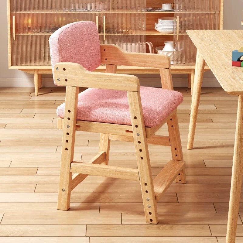 Study Chair with Adjustable Height, Solid Wood Backrest, Student Chair for Correcting Sitting Posture, Desk Writing Chair, Homework Chair, Dining Chair Study Chair with Adjustable Height, Solid Wood Backrest, Student Chair for Correcting Sitting Posture, Desk Writing Chair, Homework Chair, Dining Chair