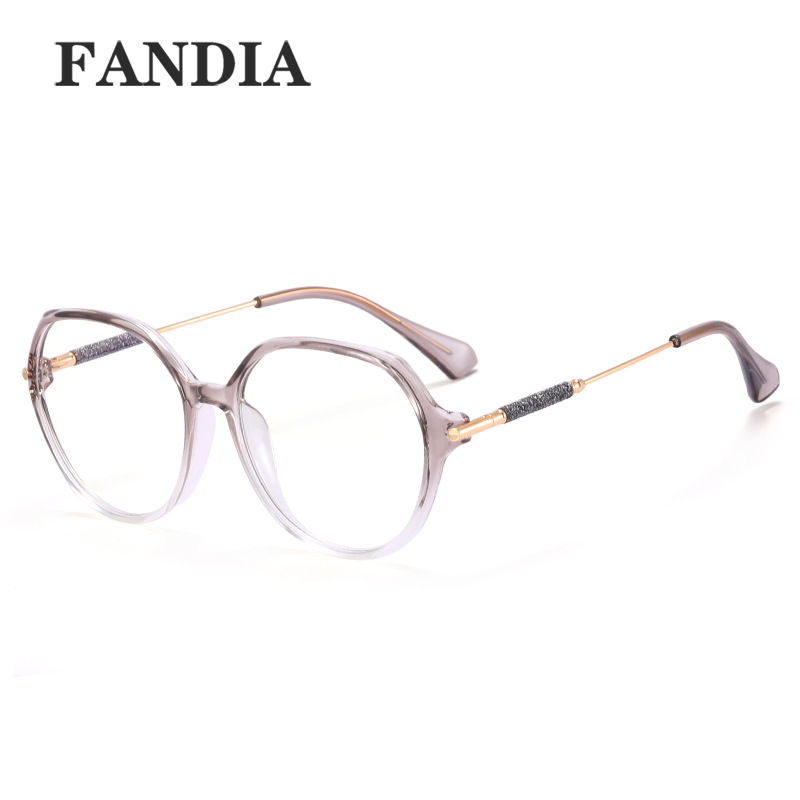 95302 2023 nuevo anti-azul gafas de luz de las mujeres marco redondo lente Lisa artesanía óptica en stock fábrica venta al por mayor