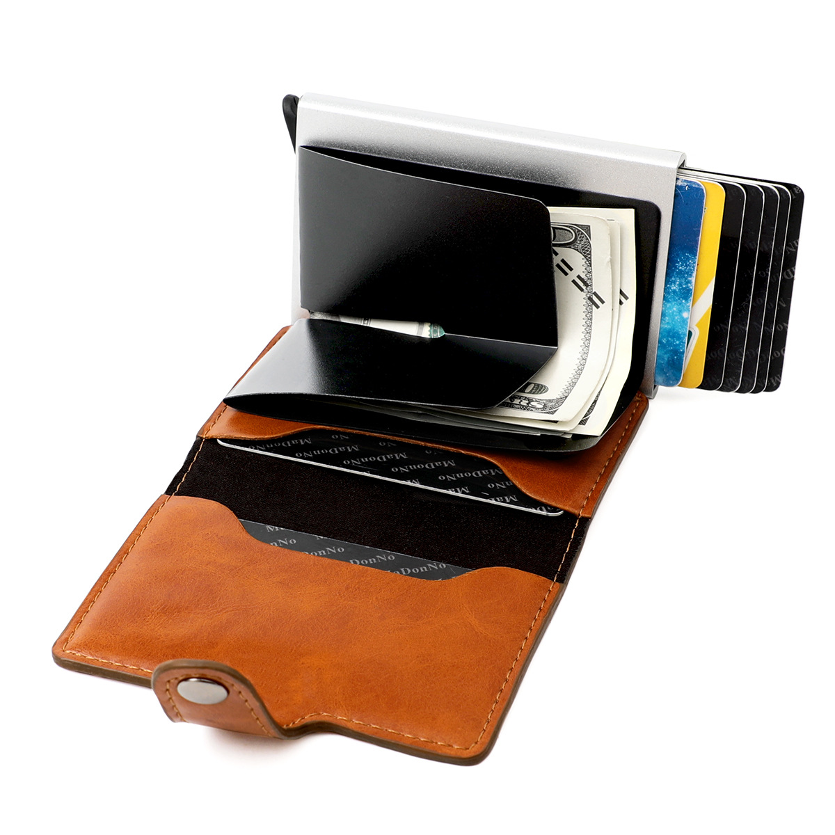 Wholesale Rfid Shielding Anti-theft Brush Ultra-thin Credit Card Aluminum Alloy Card Bag display picture 29