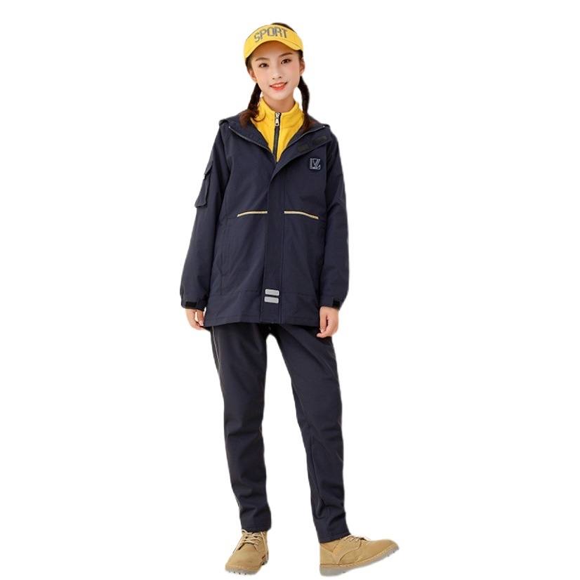 Lanyang Beibei Junior High School Students Fall/Winter School Uniform Three-Piece Set of Rush Clothes Teacher's Uniform Primary School Students' Uniform BY848