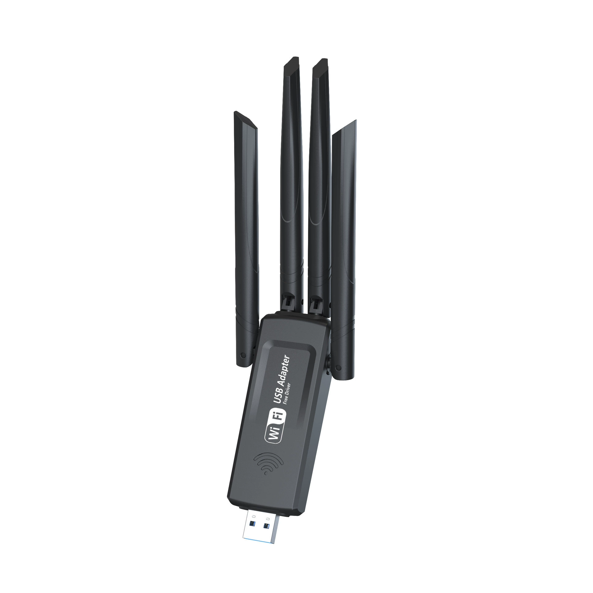 Беспроводной адаптер Gigabit, двухдиапазонный, без драйверов, USB Wi‑Fi приемник 1300 Мбит/с, 5G
