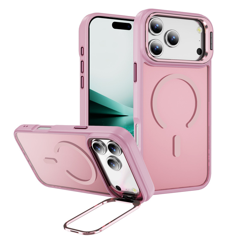 Appleのスマホケースに適しています。軽くて高級感のある肌触り、磁気吸着式の隠しレンズホルダー付きiPhone17pro用スマホケース。|undefined
