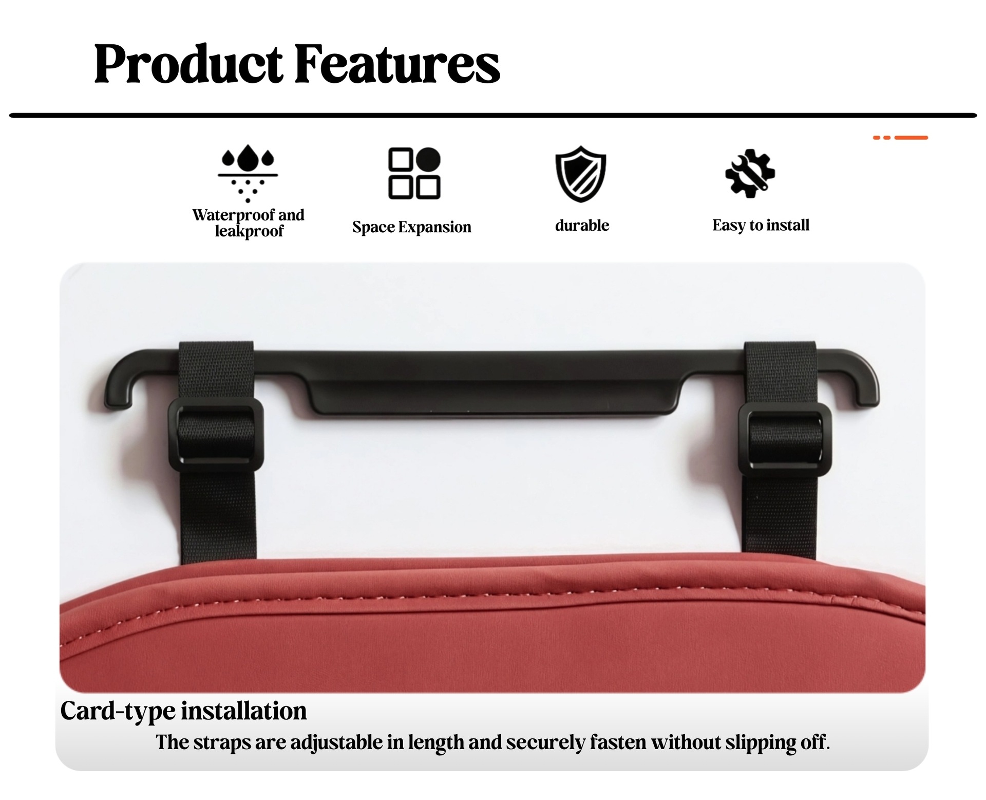 Car Seat Back Storage Box, Hanging Bag, Tissue Box, Cup Holder, Hook, Storage Box, Seat Back Organizer