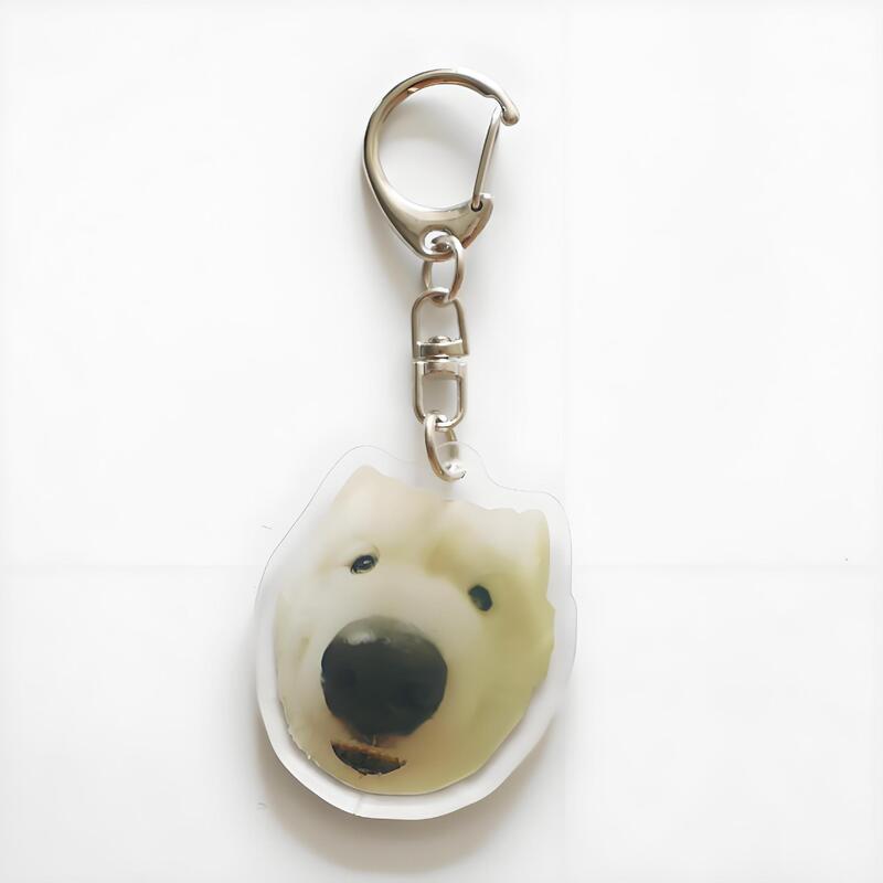 卡通宠物周边狗狗头像亚克力钥匙扣爱犬系列钥匙链情侣挂件装饰|undefined