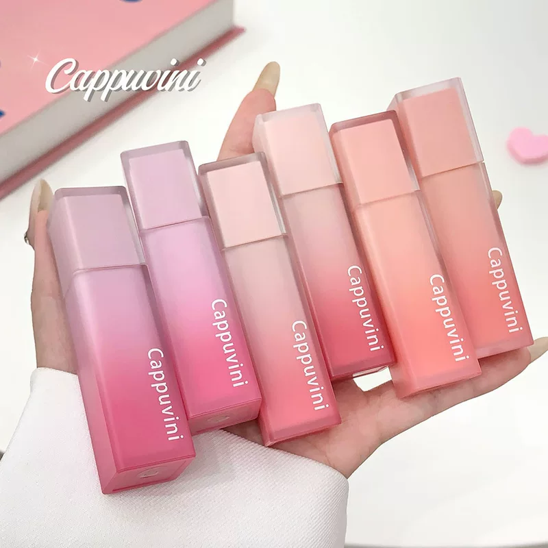 CAPPUVINI обнажённая нежная водяная дымка глянца для губ, кросс-ован domestic makeup, лёгкий бархат, бархатное шоу, белый блеск для губ держит макияж женская помада