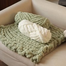 特粗猫尾巴毛线 围巾线涤纶冰岛线围巾帽子地毯宠物猫窝雪尼尔线