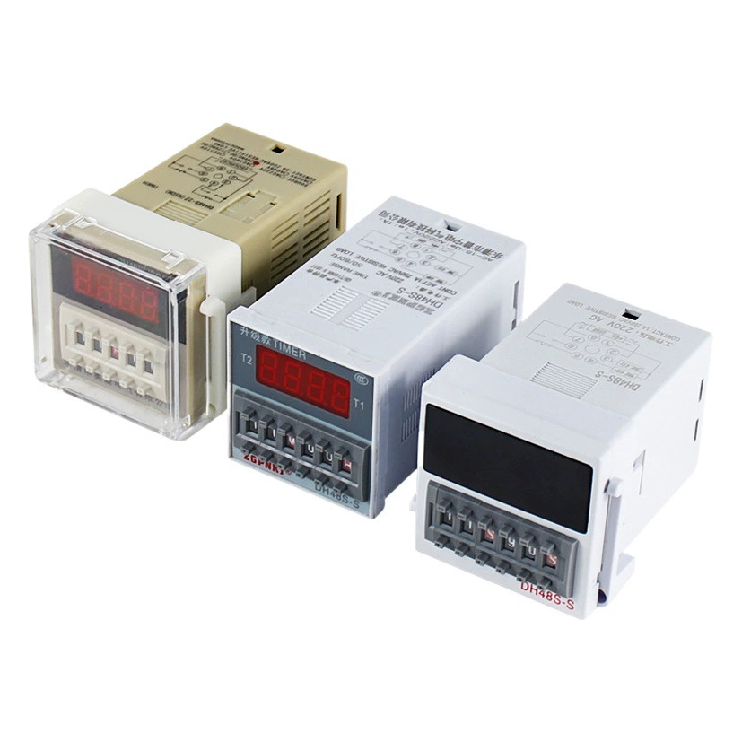 DH48S-S контроллер задержки Реле времени с цифровым дисплеем 1Z/2ZAC220V DC24V с двойным базовым циклом