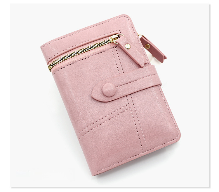 Portefeuille court pour femme de style japonais, petit portefeuille parfumé en cuir PU, porte-monnaie à fermeture éclair, 20 % de réduction sur le prix de gros_voghion.com