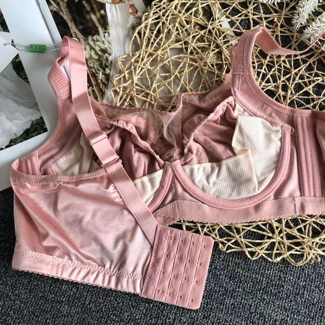 Nueva alta calidad de la Copa de algodón fino transpirable ropa interior de las mujeres de Poli ajustable Orejas de conejo ultra-Delgado sujetador al por mayor image 4