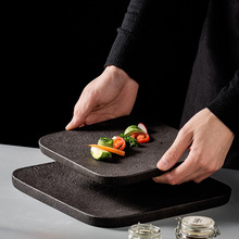 盘子欧式方形牛排盘家用创意装菜平盘酒店西餐厅轻奢陶瓷摆盘餐具