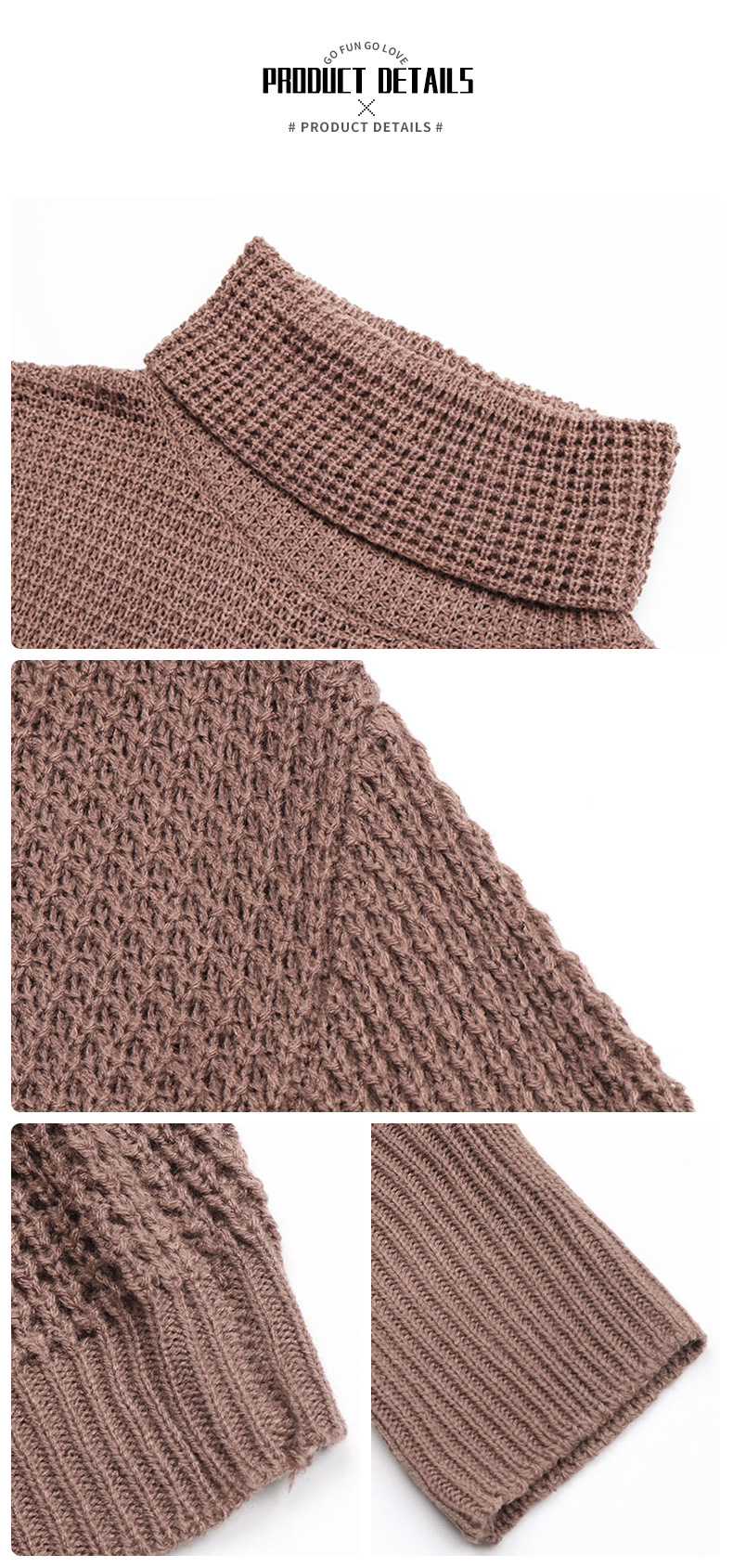 Vêtements à la mode pour femmes, automne et hiver, nouveau col roulé_voghion.com