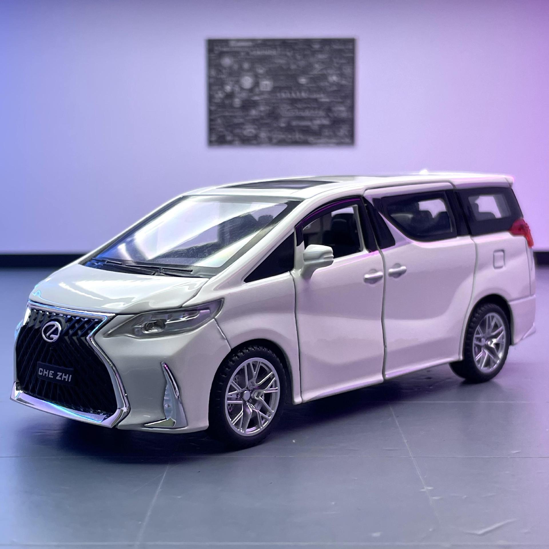 Aleación de coche Rek LM300H modelo de coche de negocios Tire hacia atrás sonido y luz Boy coche modelo de juguete colección de decoración