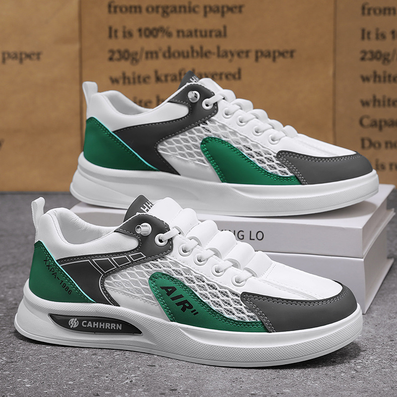 Zapatillas para hombre, primavera y verano de 2025, nuevo estilo, sin cordones, casual, todo fósforo, tendencia deportiva, zapatos para hombre, zapatos planos para hombre