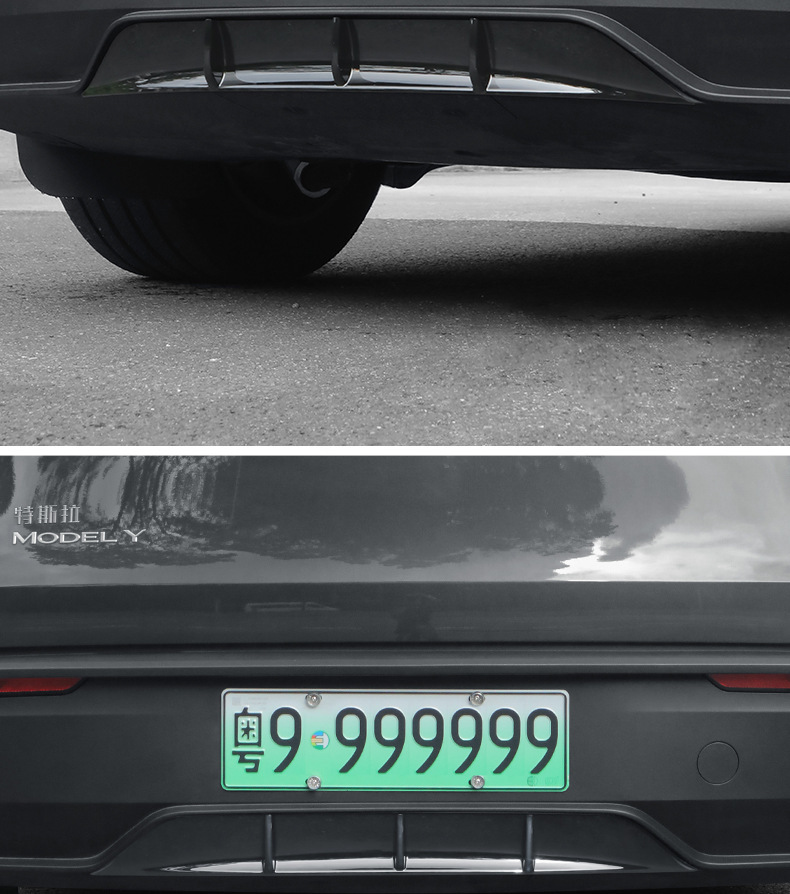 Suitable for Tesla Model Y 2025 New Rear Spoiler, New Model Y Rear Lip Surround, Rear Bumper Wind Blade Decoration