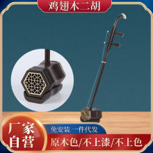 工厂自营鸡翅木二胡 舞台民族演奏拉弦乐器 初学者考级用二胡批发