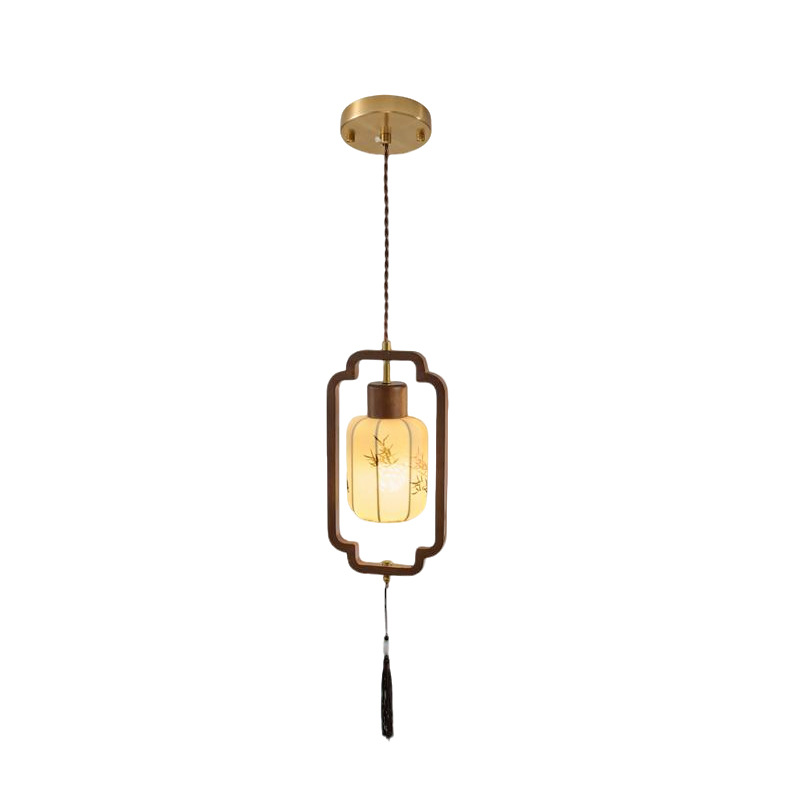 2026 nuevo estilo Song estética candelabro nuevo estilo chino de madera cama principal pequeño candelabro escaleras de estilo medieval lámparas