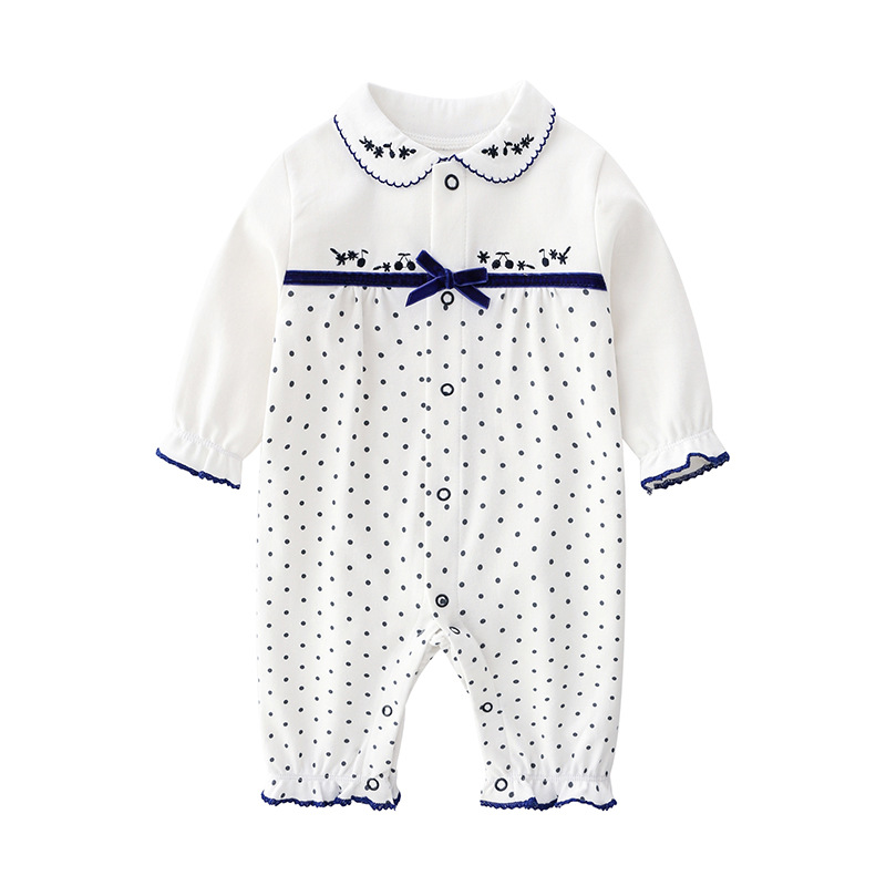 Luna Llena ropa de bebé hembra 6 meses recién nacido bebé mameluco primavera princesa primavera y verano 0-1 años bebé mono