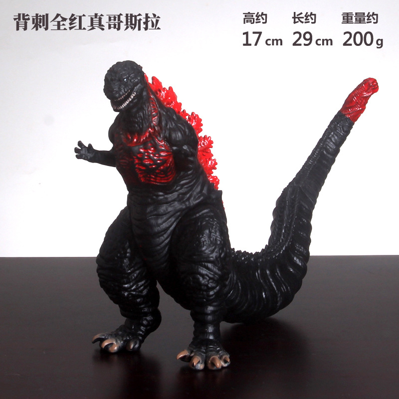 Modelo de juguete de goma suave del dinosaurio del monstruo del dinosaurio de GODZILLA extremidades movibles regalo del juguete de la muñeca del vinilo