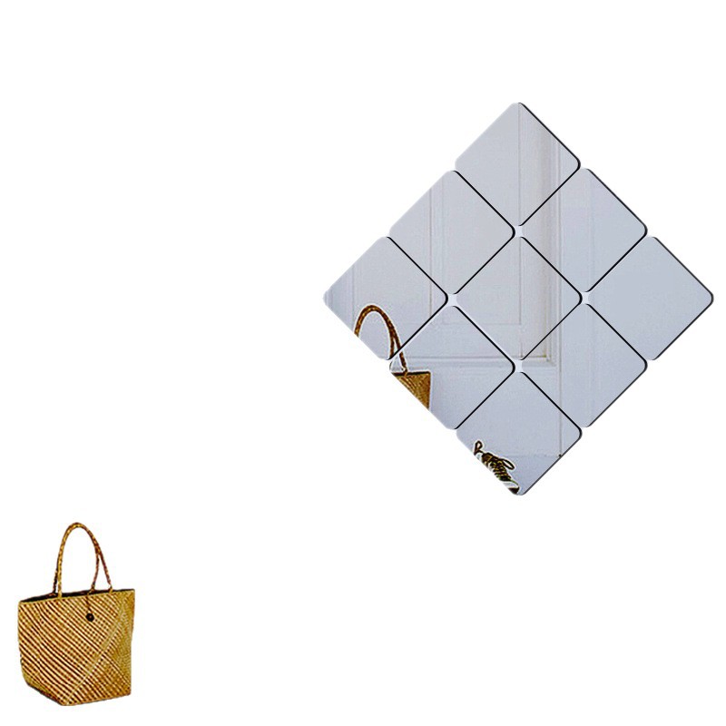 Decorative Square Wall Stickers For Living Room And Mirror Decor_voghion.com